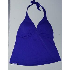 Victoria Secret Women’s Blue Medium Halter Swim Tankini Top Padded
